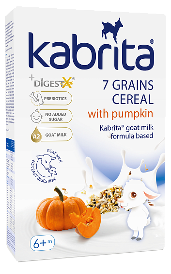 Kabrita® piimasegu sisaldav 7-viljapuder kõrvitsaga