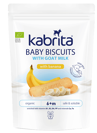 Kabrita® kitsepiimaga beebiküpsised banaaniga